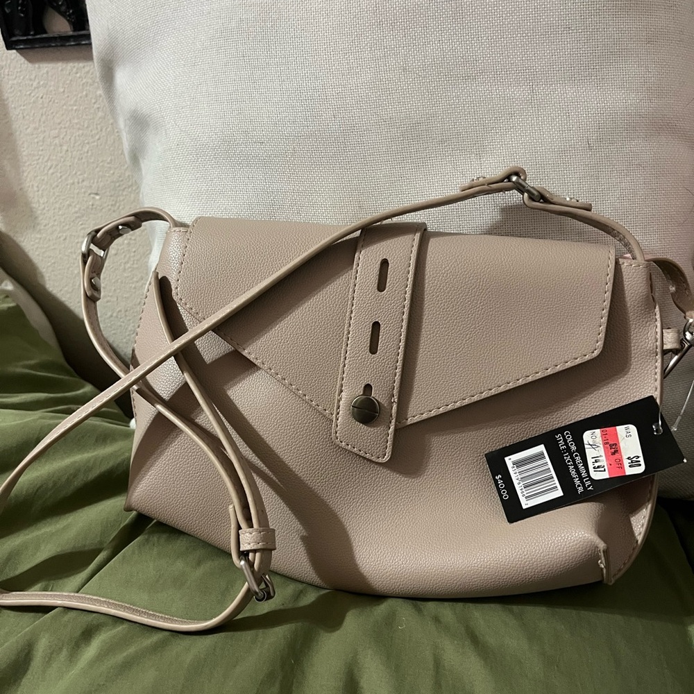 Elegant Cream Crossbody Bag